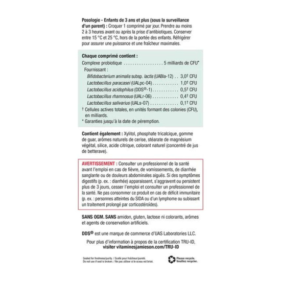 Probiotic for KIDS, probiotik za DJECU, ukus divlje trešnje, za žvakanje, a60