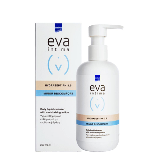 WASH Hydrasept pH 3.5 - 250ml Tečnost za svakodnevno čišćenje, zaštitu i umirenje intimnog područja posebno dizajnirano za žene sa dijabetesom ili suvoćom.